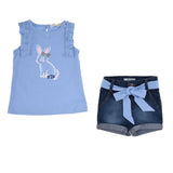 Conjunto de 2 piezas playera sin mangas con short