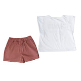 Conjunto para Niña 2 Piezas con Playera Snoopy® y Falda Short Plisada | Outfit Casual Peanuts®
