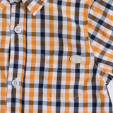 Conjunto de Niño Camisa de Cuadros Manga Corta + Pantalón Negro | Outfit Fresco y Elegante para Bebé