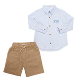 Conjunto de Niño Camisa Rayada Score | Elegancia Casual para Pequeños Campeones
