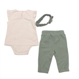 Conjunto Bebé Niña “Full of Love” con Diadema