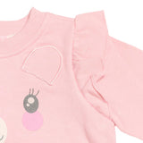 Conjunto para Bebé Niña 3 Piezas | Sudadera con Body Integrado y Leggings Estampados
