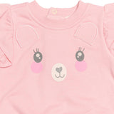 Conjunto para Bebé Niña 3 Piezas | Sudadera con Body Integrado y Leggings Estampados