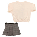Conjunto “Genius Bear” – Falda con Sudadera para Niña