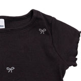 Playera Rib Niña Moñitos & Lazo –