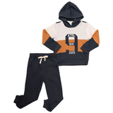 Conjunto de Niño Sudadera con Capucha y Pantalón Negro | Look Urbano y Cómodo para Bebé
