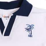 Conjunto Niño Polo Blanca y Short Bicolor Azul | Outfit Veraniego y Cómodo