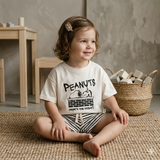 Conjunto de Niño Snoopy® Peanuts What's The Point? | Short Rayado con Licencia Oficial
