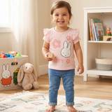 Conjunto para Bebé Niña 2 Piezas Miffy® | Playera con Olanes y Jeggings