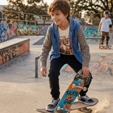 Conjunto de Niño Camisa con Capucha + Playera Estampada + Jogger Azul Marino | Outfit Casual de 3 Piezas