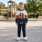 Conjunto de Niño Sudadera con Capucha y Pantalón Negro | Look Urbano y Cómodo para Bebé