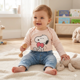 Pack de 3 Playeras Snoopy® para Bebé Niña | Dulzura y Amistad