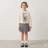 Conjunto “Genius Bear” – Falda con Sudadera para Niña