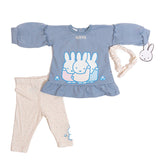 Conjunto de 3 piezas con sudadera, leggings y diadema con estampado de Miffy