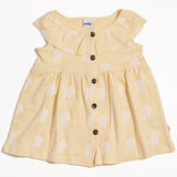 Vestido manga corta color amarillo con personaje de Miffy
