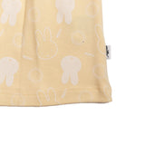 Vestido manga corta color amarillo con personaje de Miffy