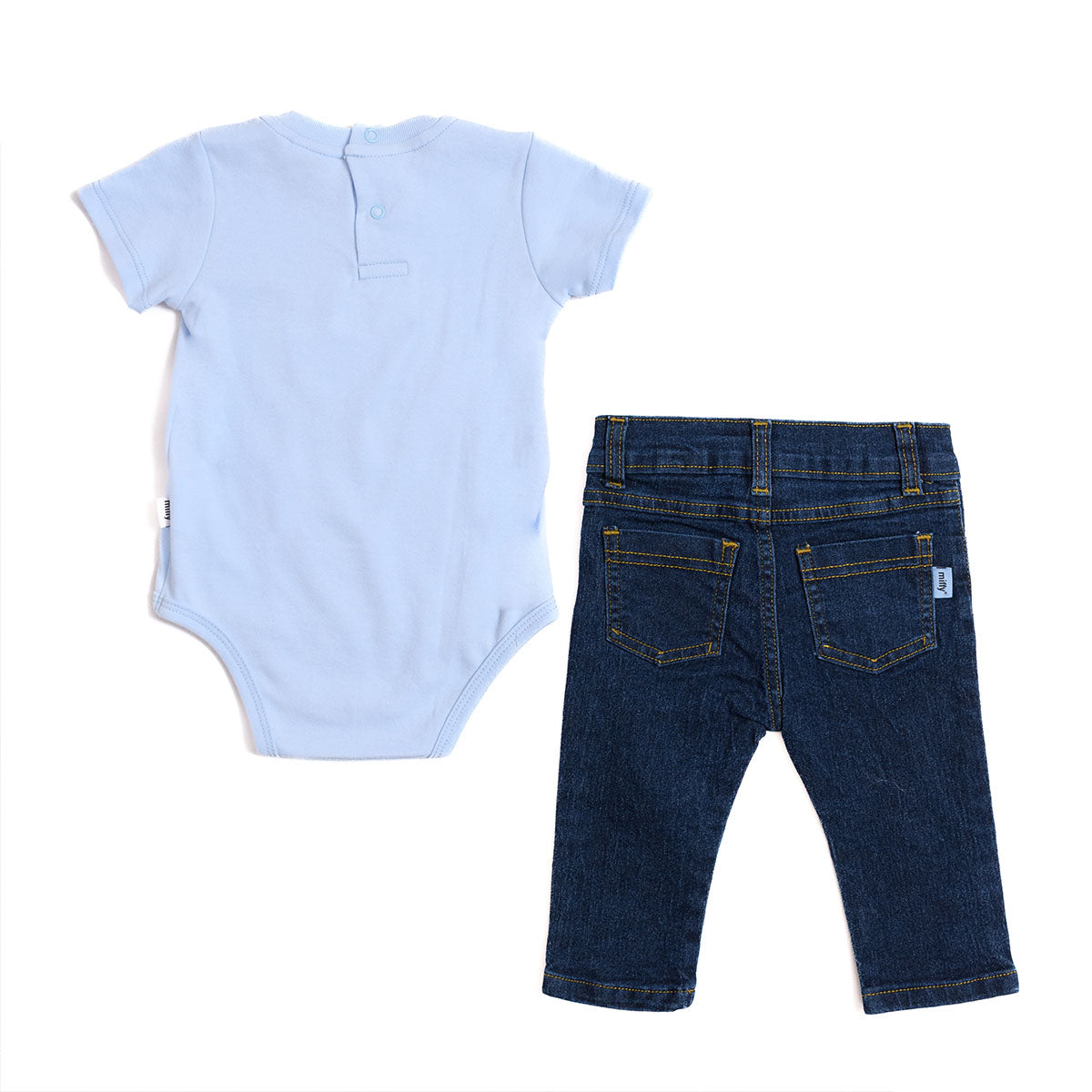 Conjunto para Bebé Niño Miffy® Body Azul Jeans de Mezclilla Ropa Infantil con Personaje