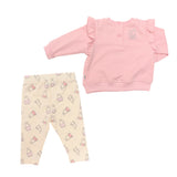 Conjunto de Niña Sudadera Rosa con Volantes + Pantalón Miffy Full Print | Outfit Suave y Tierno para Bebé
