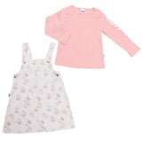Conjunto de Jumper Miffy con Blusa Rosa de Manga Larga | Estilo Dulce y Lúdico para Bebé Niña