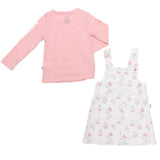 Conjunto de Jumper Miffy con Blusa Rosa de Manga Larga | Estilo Dulce y Lúdico para Bebé Niña