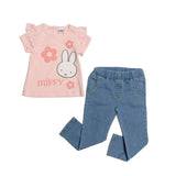 Conjunto para Bebé Niña 2 Piezas Miffy® | Playera con Olanes y Jeggings