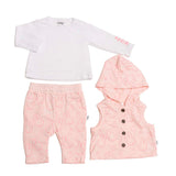 Conjunto para Bebé Niña Miffy® 3 Piezas | Chaleco con Capucha, Playera y Pantalón