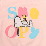 Conjunto de Niña Sudadera Rosa con Volantes + Pantalón Snoopy Full Print | Outfit Suave y Divertido para Bebé