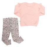 Conjunto de Niña Sudadera Rosa con Volantes + Pantalón Snoopy Full Print | Outfit Suave y Divertido para Bebé