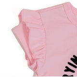 Conjunto Snoopy® para Niña Playera Rosa con Olanes + Jeggings de Mezclilla Clara | Outfit Casual y Cómodo