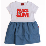 Vestido para Niña de Snoopy Woodstock “Peace & Love” | Ropa Infantil Peanuts Oficial