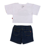 Conjunto Snoopy® para Niña | Playera Corta "Obsessed" + Short de Mezclilla