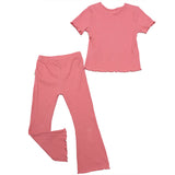 Conjunto Snoopy® Rib Rosa – Niña