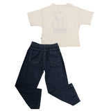 Conjunto de Niña Snoopy® Built Different | Playera Peanuts y Jeans Wide Leg