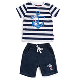 Set de 2 piezas playera manga corta con estampado y shorts Snoopy Marinero