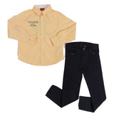 Conjunto Camisa "Peanuts Club" + Pantalón Negro