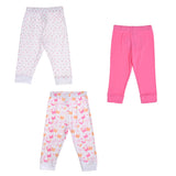 Set de 3 piezas de pantalones rosas y mariposas