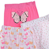 Set de 3 piezas de pantalones rosas y mariposas