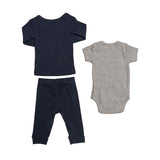 Conjunto para Bebé Niño Peanuts® 3 Piezas | Playera, Pañalero y Pantalón