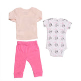 Conjunto para Bebé Niña Peanuts® 3 Piezas | Playera, Pañalero y Pantalón