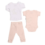 Conjunto para Bebé Niña Peanuts® 3 Piezas | Playera, Pañalero y Pantalón