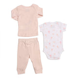 Conjunto para Bebé Niña Peanuts® 3 Piezas | Playera, Pañalero y Pantalón