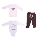 Set de 3 piezas de 2 playeras y un pantalón / pijama Dream Big