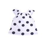 Set de 3 piezas 2 pantalones y una playera de lunares manga corta Playera