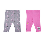 Set de 2 piezas de Leggings con estampado de Snoopy y Woodstock