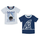 Set de 2 playeras con estampado de Shark shack