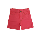 Conjunto 2 piezas de short rojo y playera blanca con estampado de Sunset Bay
