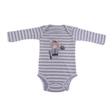 Set de 3 piezas color gris con estampado de Baby Baseball